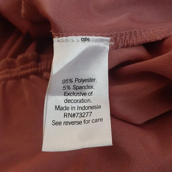 LC Lauren Conrad Rose Pink Velvet Faux Wrap Top XXL - Picture 6 of 14